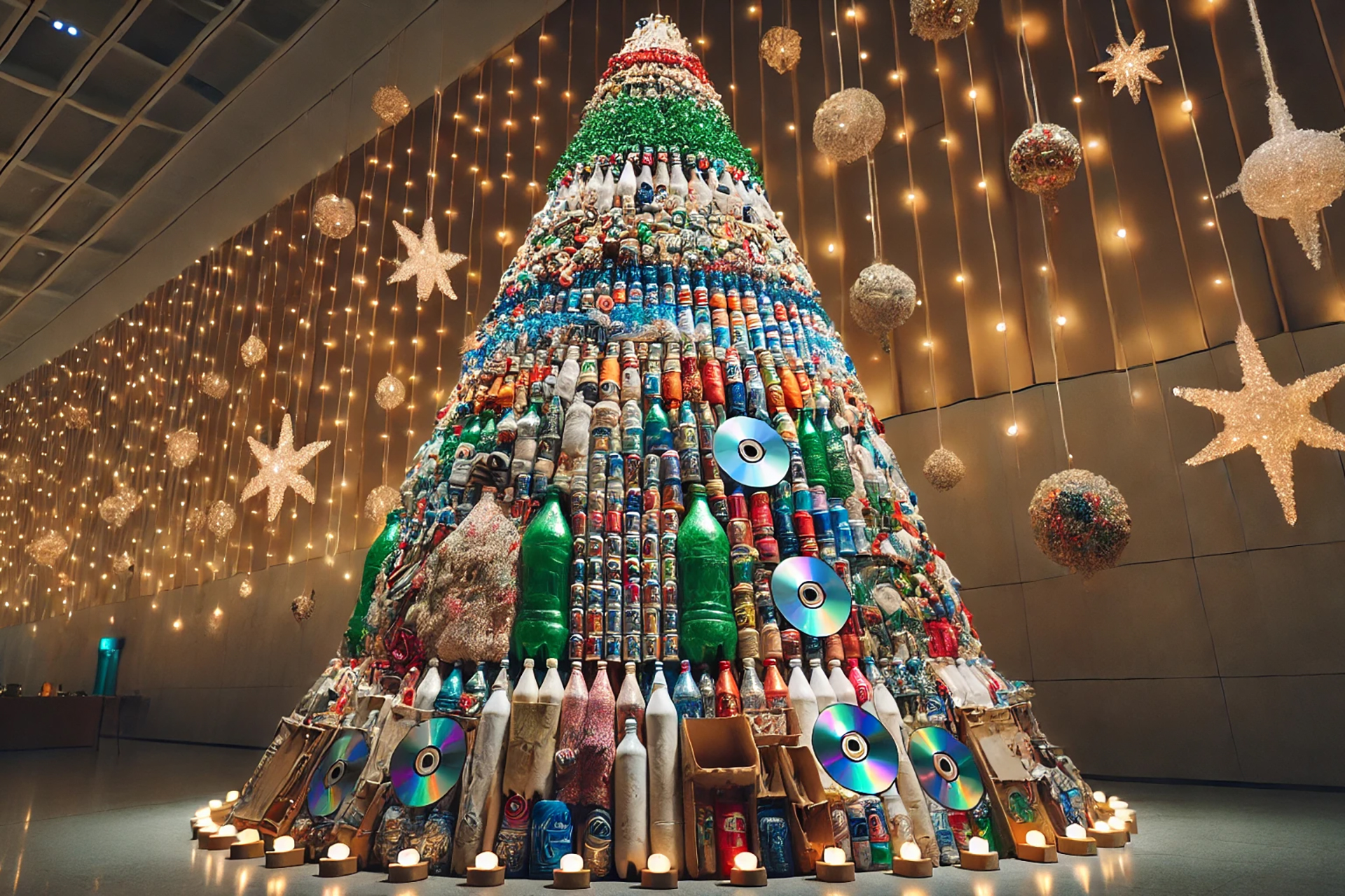 Cómo Crear un Árbol de Navidad Económico y Ecológico con Materiales Reciclables